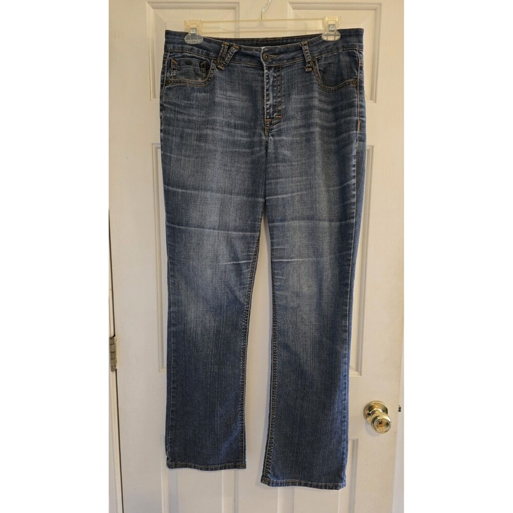 Cato Jeans Blue Denim Mid Rise Bootcut Classic Women's Size 14 Western Comfort